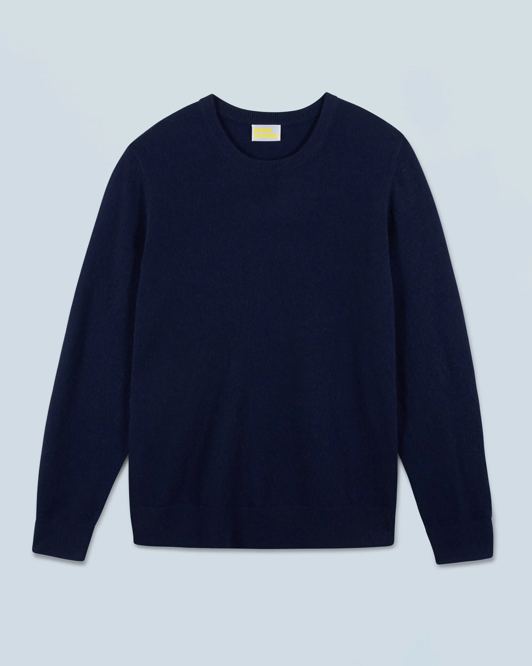 FROM FUTURE Pull Col Rond Basique Navy Best