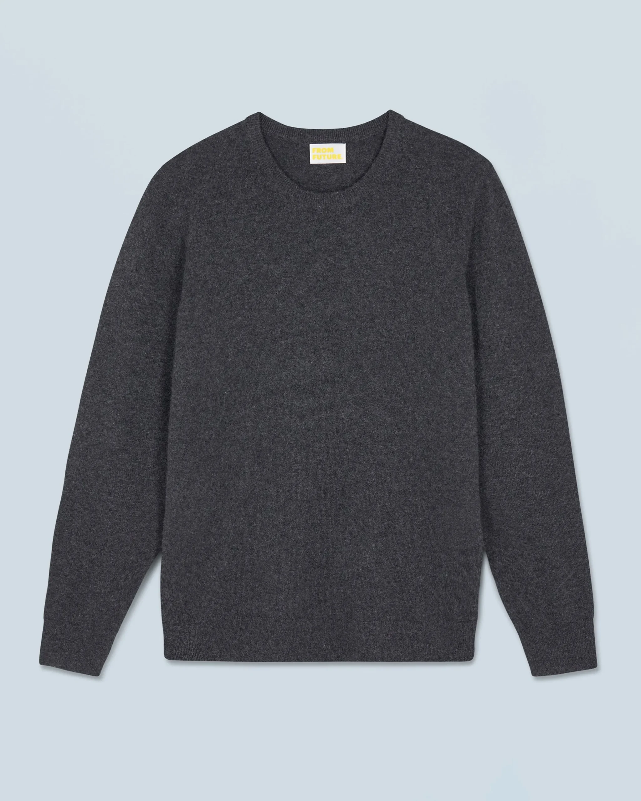 FROM FUTURE Pull Col Rond Basique Anthracite Online