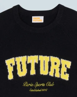 FROM FUTURE Pull Col Rond Future Noir Store