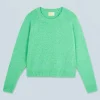 FROM FUTURE Pull Col Rond Raglan UtopicGreenMouliné Cheap
