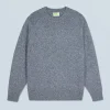 FROM FUTURE Pull Col Rond Raglan MoonlightBlue New