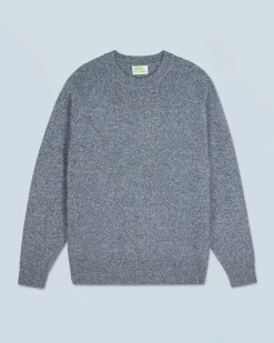FROM FUTURE Pull Col Rond Raglan MoonlightBlue New