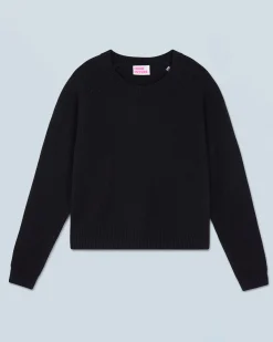 FROM FUTURE Pull Col Rond Raglan Noir Best Sale