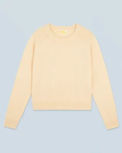 FROM FUTURE Pull Col Rond Raglan FrozenYellow Outlet