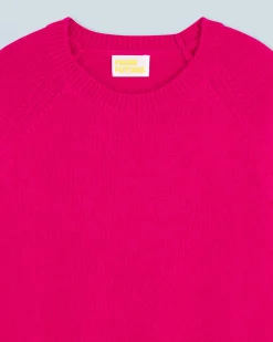 FROM FUTURE Pull Col Rond Raglan RaspberryPink Cheap