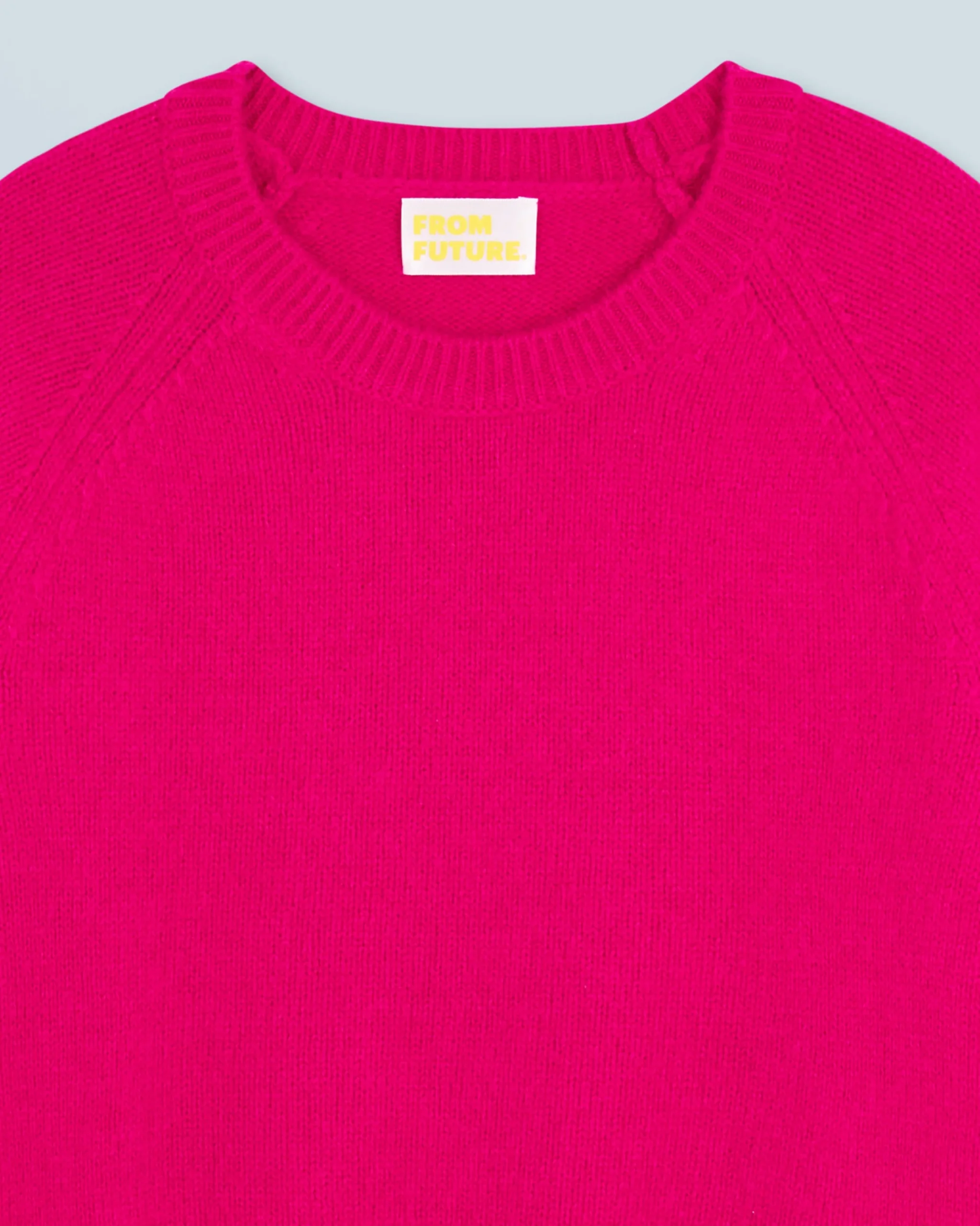 FROM FUTURE Pull Col Rond Raglan RaspberryPink Cheap