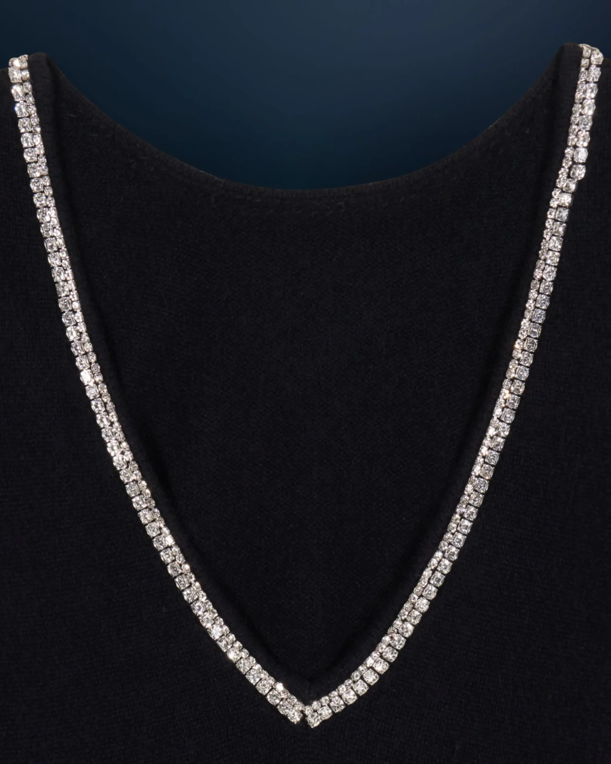 FROM FUTURE Pull Col Rond Strass Dos Nu Noir Cheap