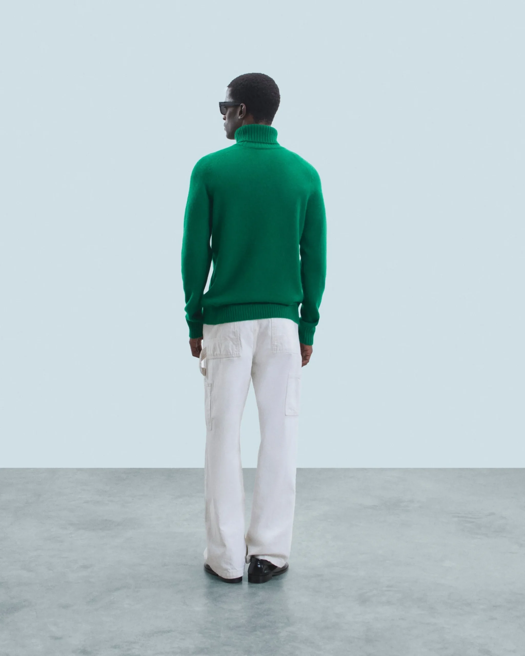 FROM FUTURE Pull Col Roulé ForestGreen Flash Sale