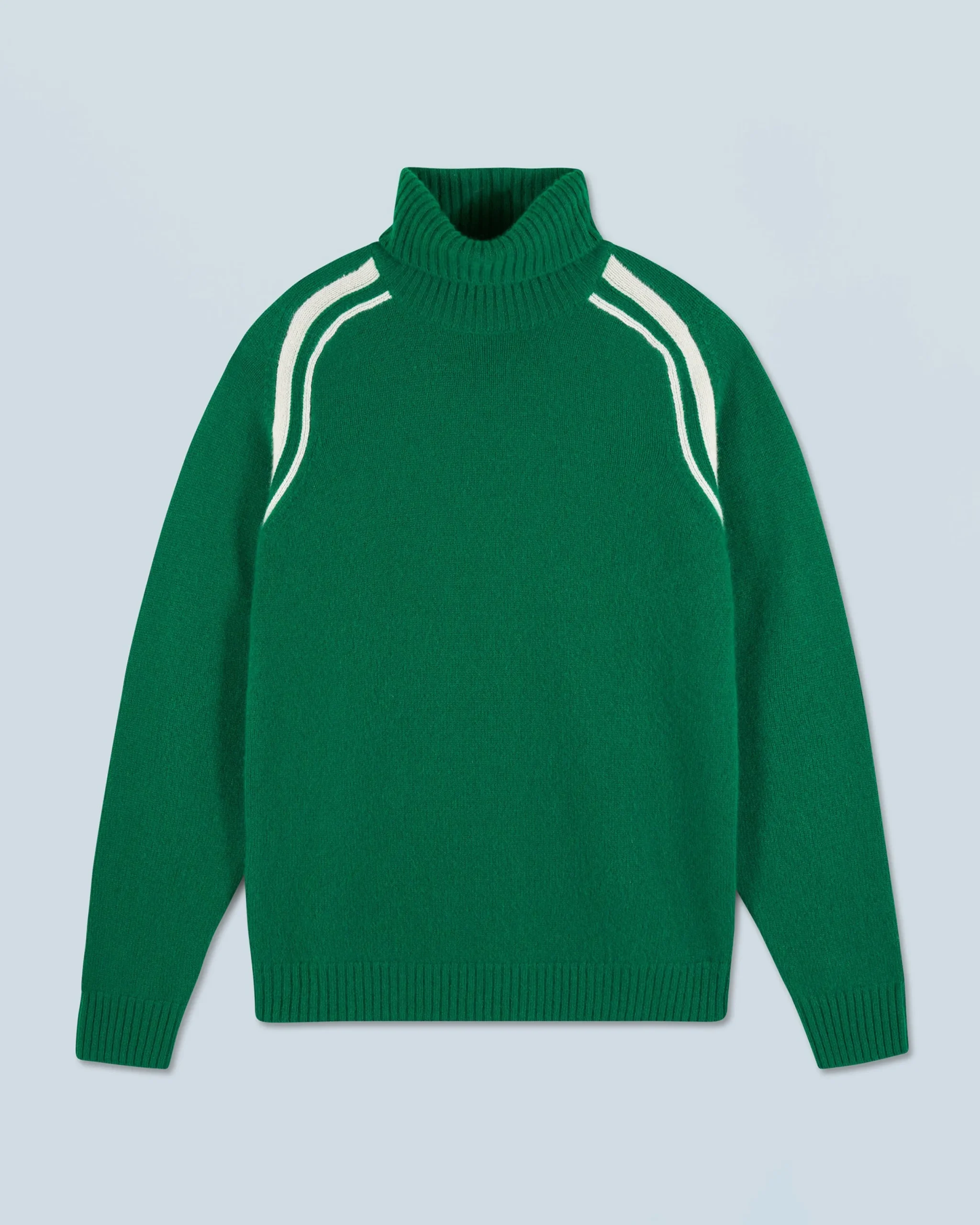 FROM FUTURE Pull Col Roulé ForestGreen Flash Sale