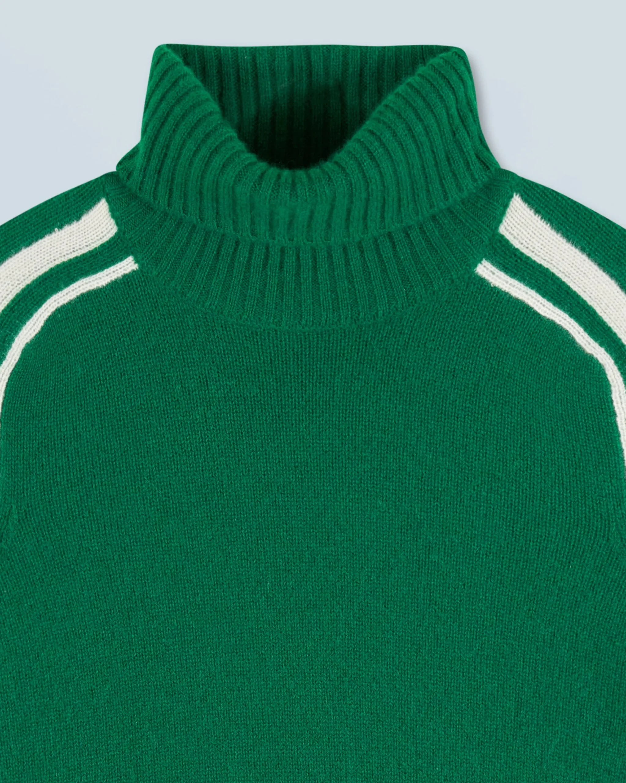 FROM FUTURE Pull Col Roulé ForestGreen Flash Sale