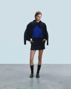FROM FUTURE Pull Col V Basique PopBlue Clearance