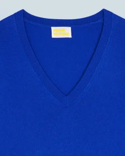 FROM FUTURE Pull Col V Basique PopBlue Clearance