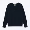FROM FUTURE Pull Col V Oversize Light Noir Sale