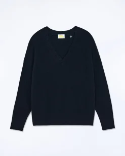 FROM FUTURE Pull Col V Oversize Light Noir Sale