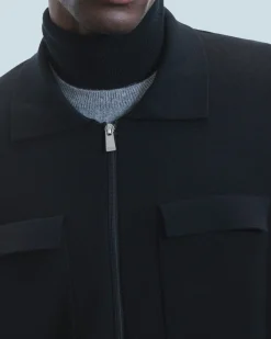 FROM FUTURE Pull Gilet Noir Hot