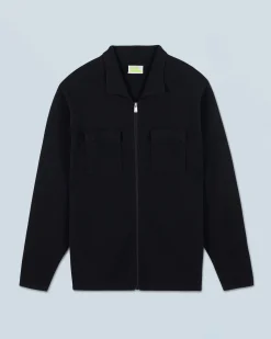 FROM FUTURE Pull Gilet Noir Hot