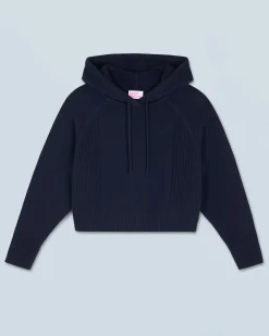 FROM FUTURE Pull Hoodie Navy New