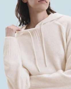 FROM FUTURE Pull Hoodie EcruChiné Shop