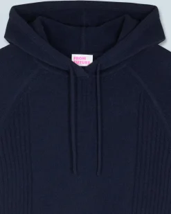 FROM FUTURE Pull Hoodie Navy New