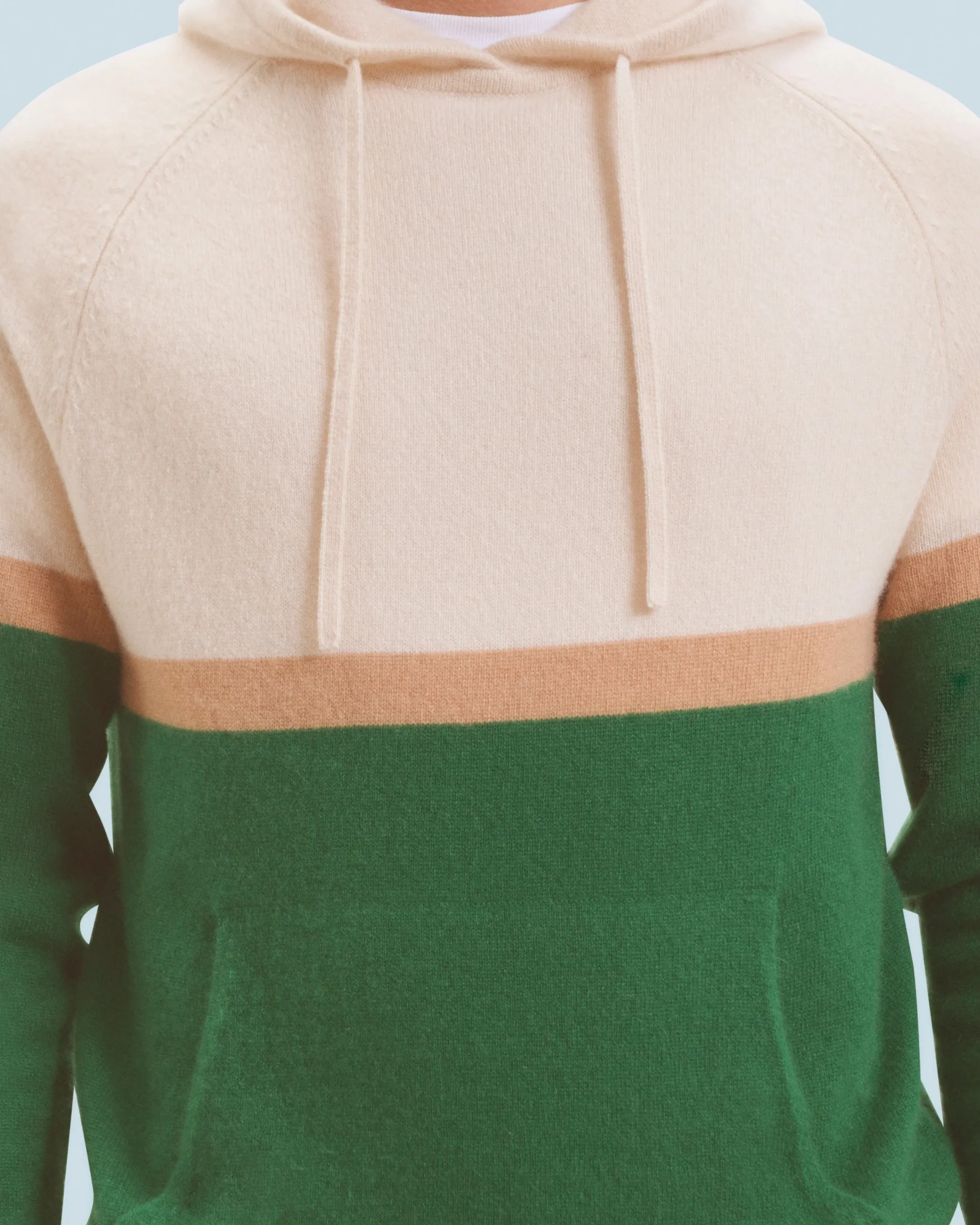 FROM FUTURE Pull Hoodie Color Block ForestGreen Online