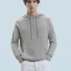 FROM FUTURE Pull Hoodie Oversize Léger GrisChinéFoncé Outlet