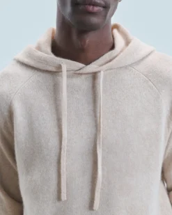 FROM FUTURE Pull Hoodie Oversize Léger BeigeChiné New
