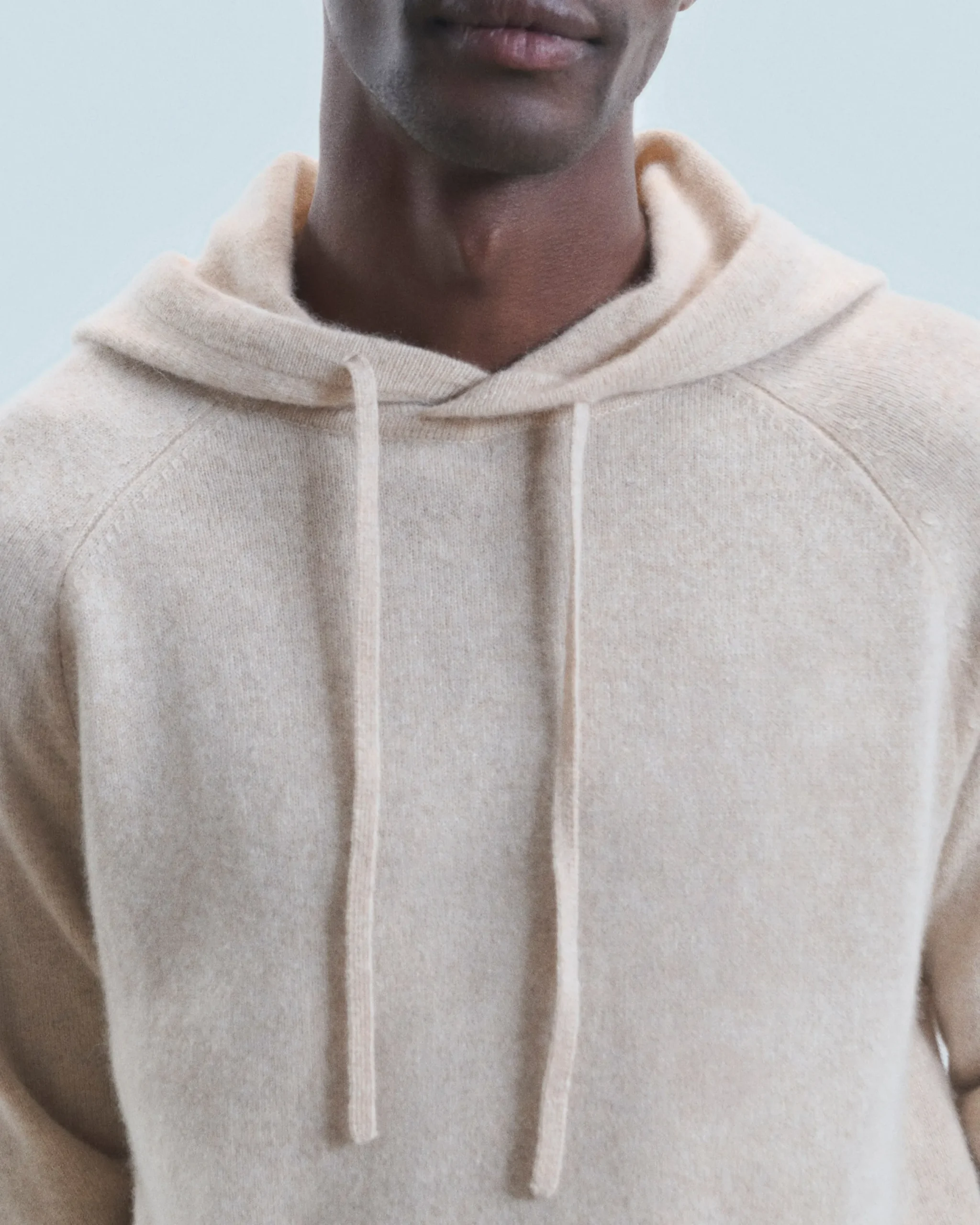 FROM FUTURE Pull Hoodie Oversize Léger BeigeChiné New