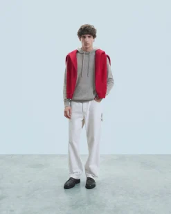 FROM FUTURE Pull Hoodie Oversize Léger GrisChinéFoncé Outlet