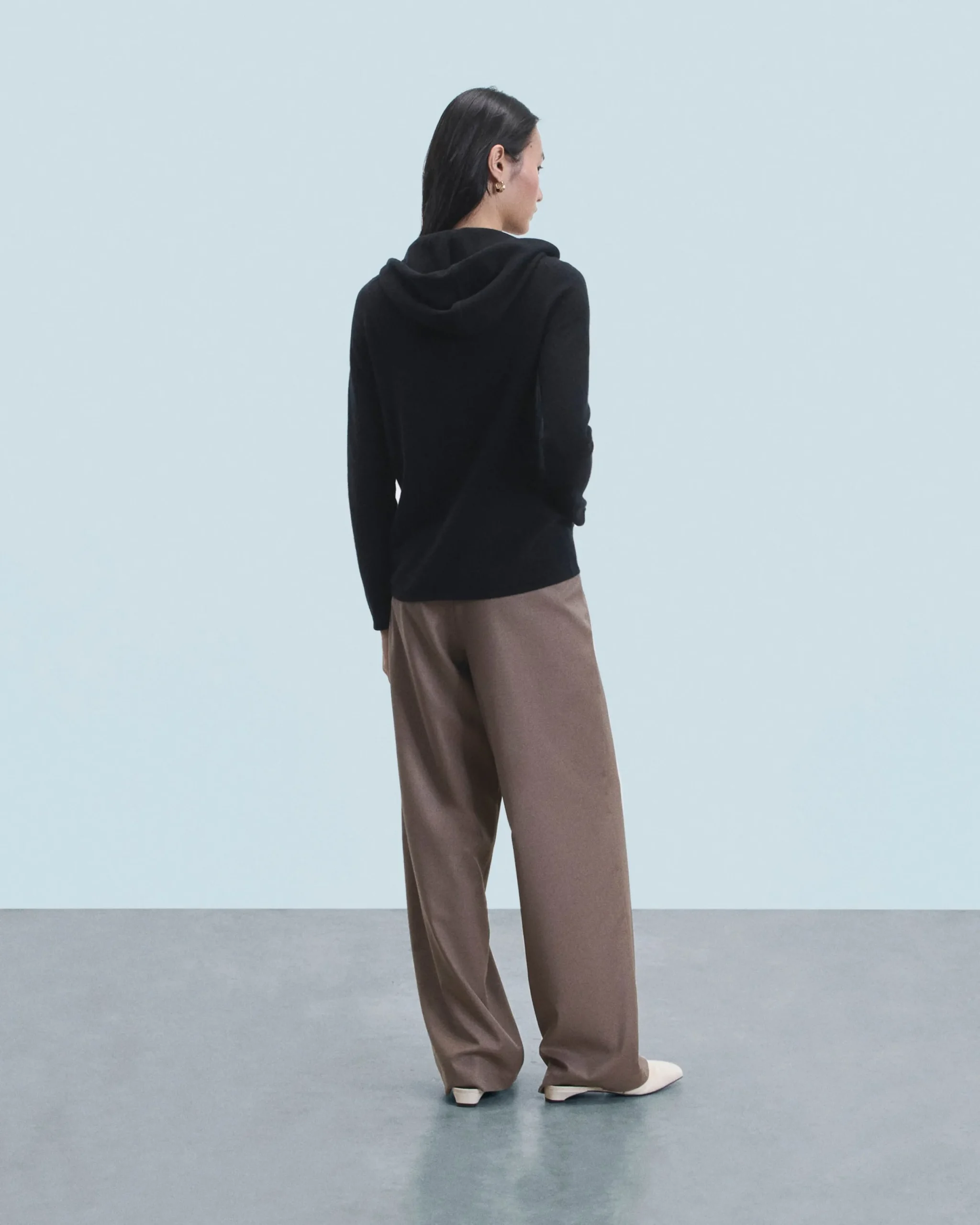 FROM FUTURE Pull Hoodie Zippé Noir Flash Sale
