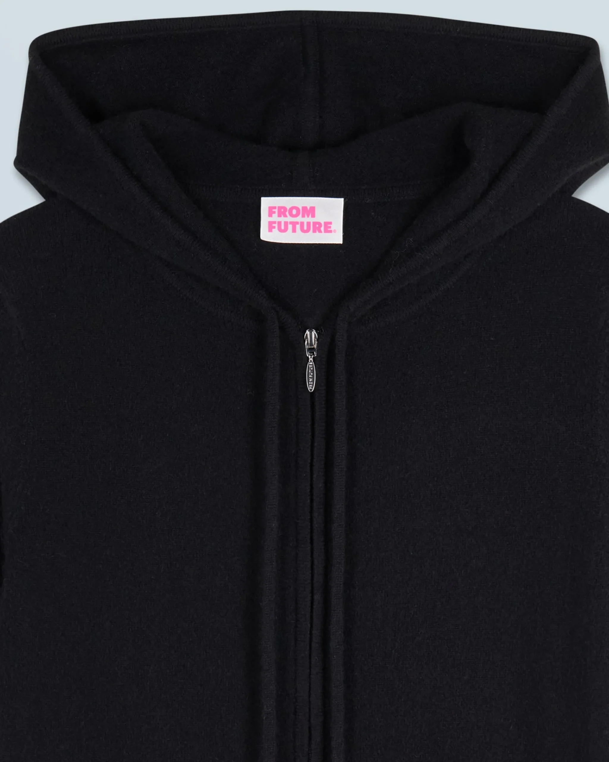 FROM FUTURE Pull Hoodie Zippé Noir Flash Sale
