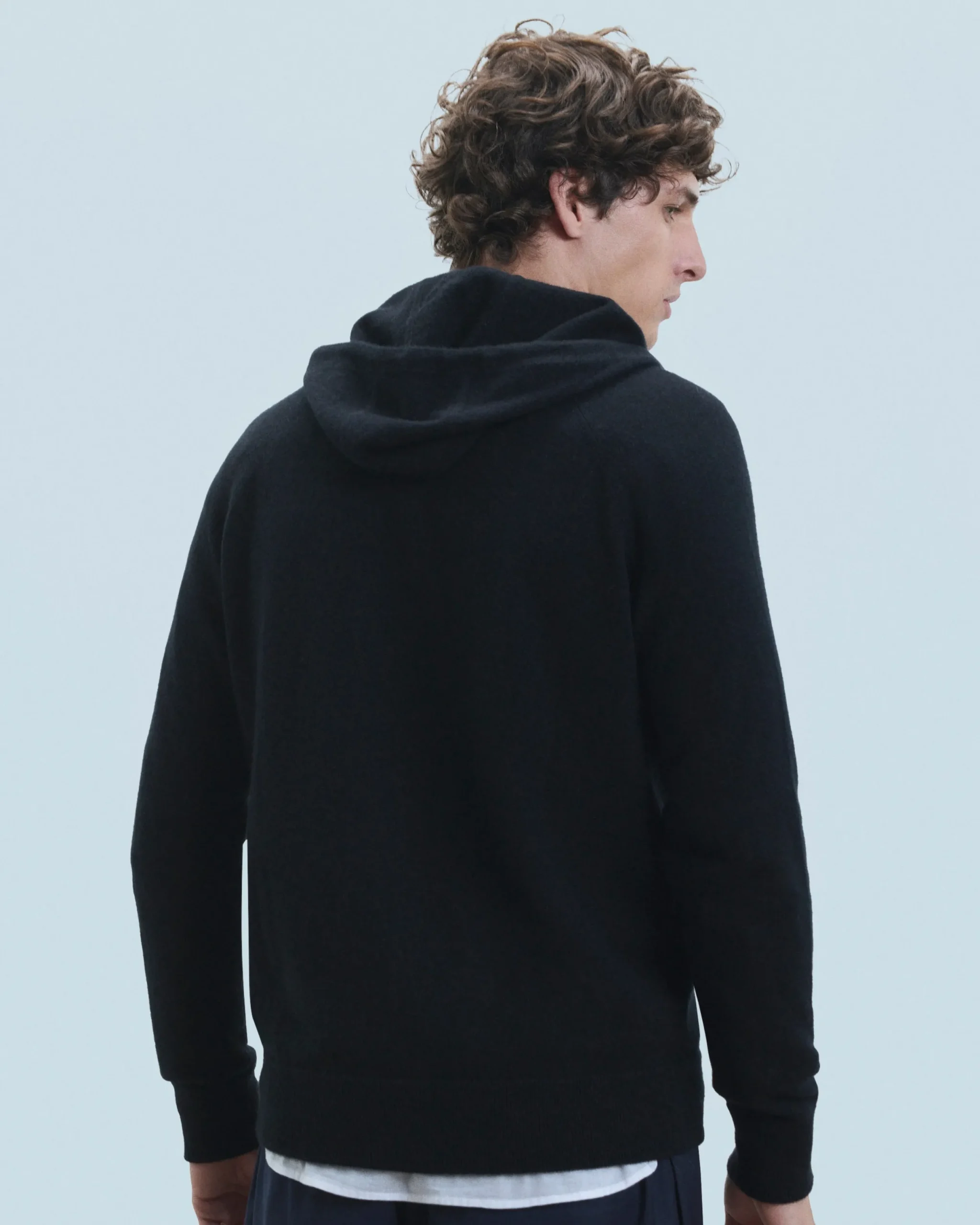 FROM FUTURE Pull Hoodie Zippé Basique GrisChinéClair Flash Sale