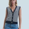 FROM FUTURE Pull Sans Manches Navy Outlet