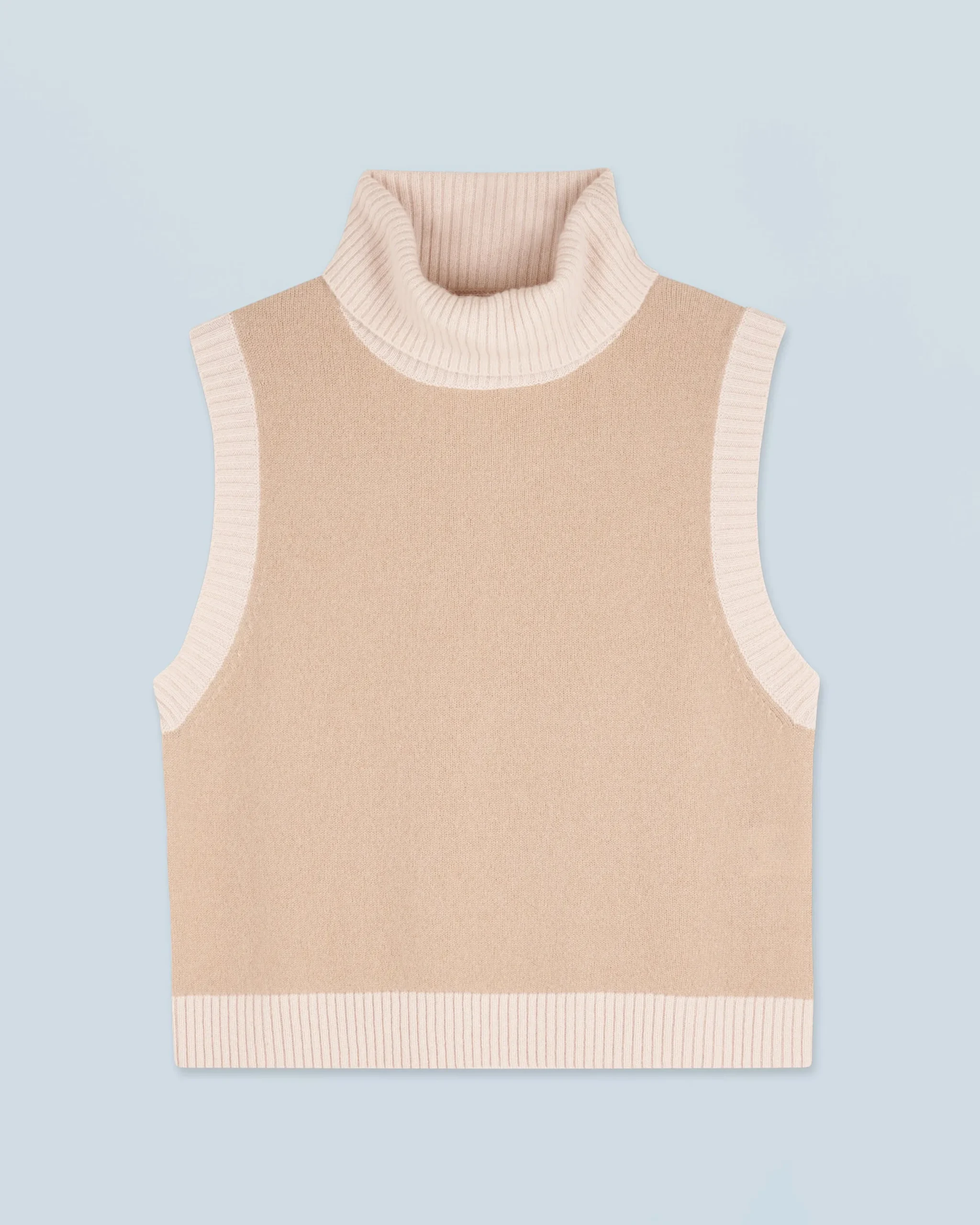 FROM FUTURE Pull Sans Manches Beige Sale