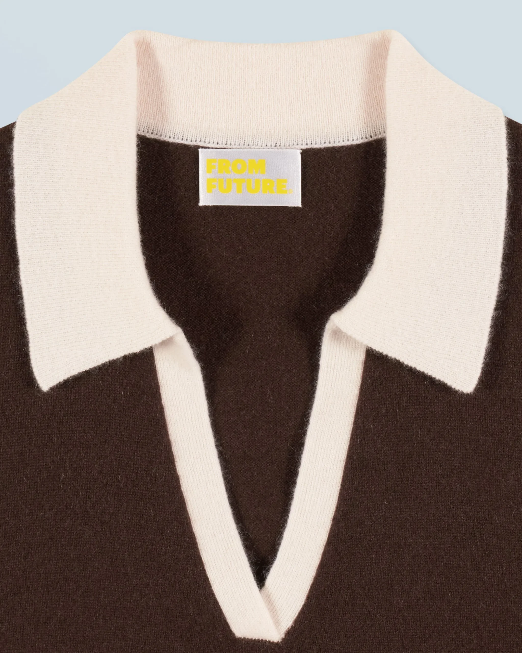 FROM FUTURE Pull Sans Manches Bicolore Chocolat Shop
