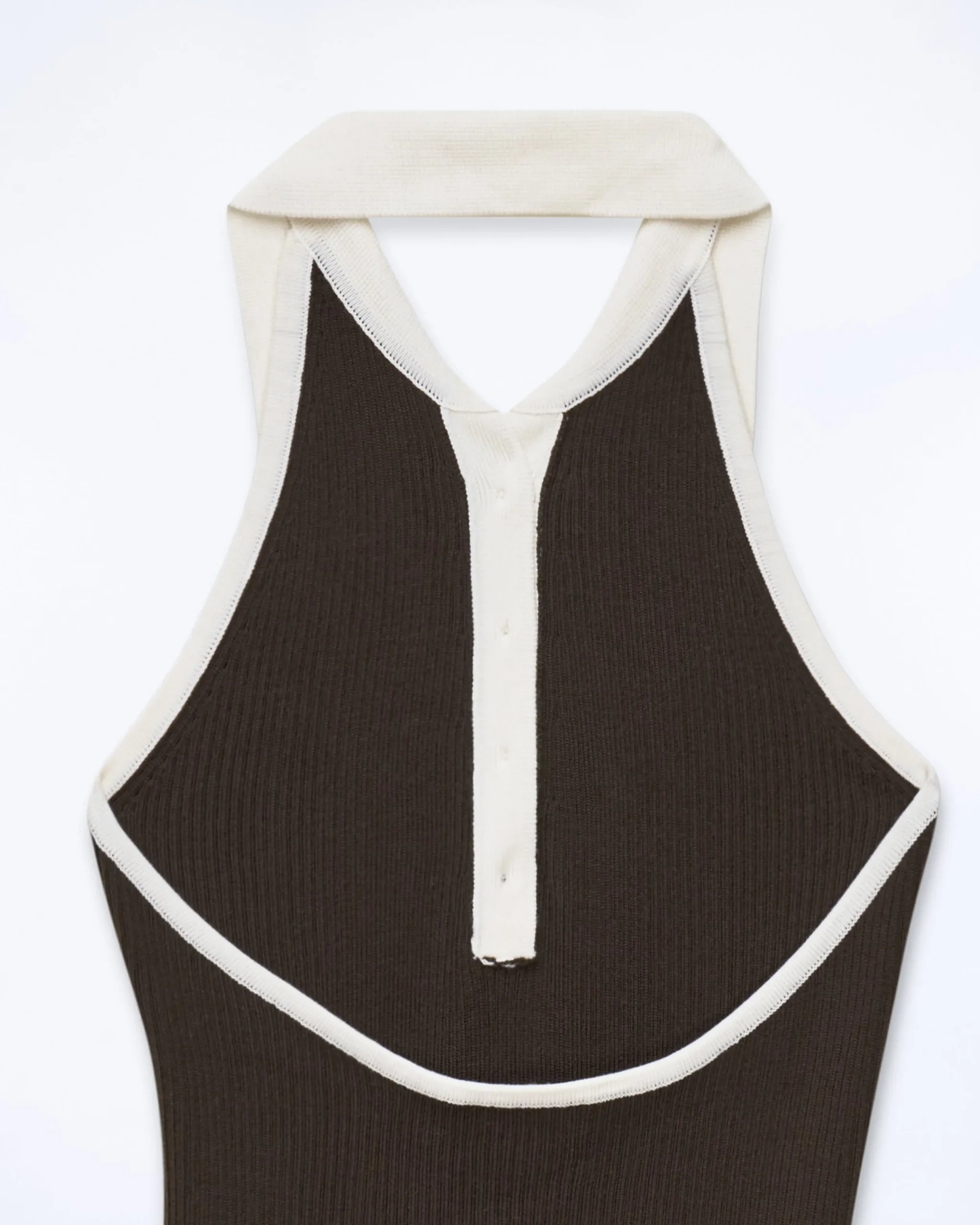 FROM FUTURE Robe Courte Bretelle Chocolat Sale