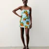 FROM FUTURE Robe Courte Bretelle Billie OrangeSky Discount