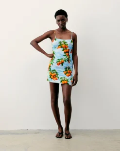 FROM FUTURE Robe Courte Bretelle Billie OrangeSky Discount