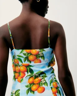 FROM FUTURE Robe Courte Bretelle Billie OrangeSky Discount