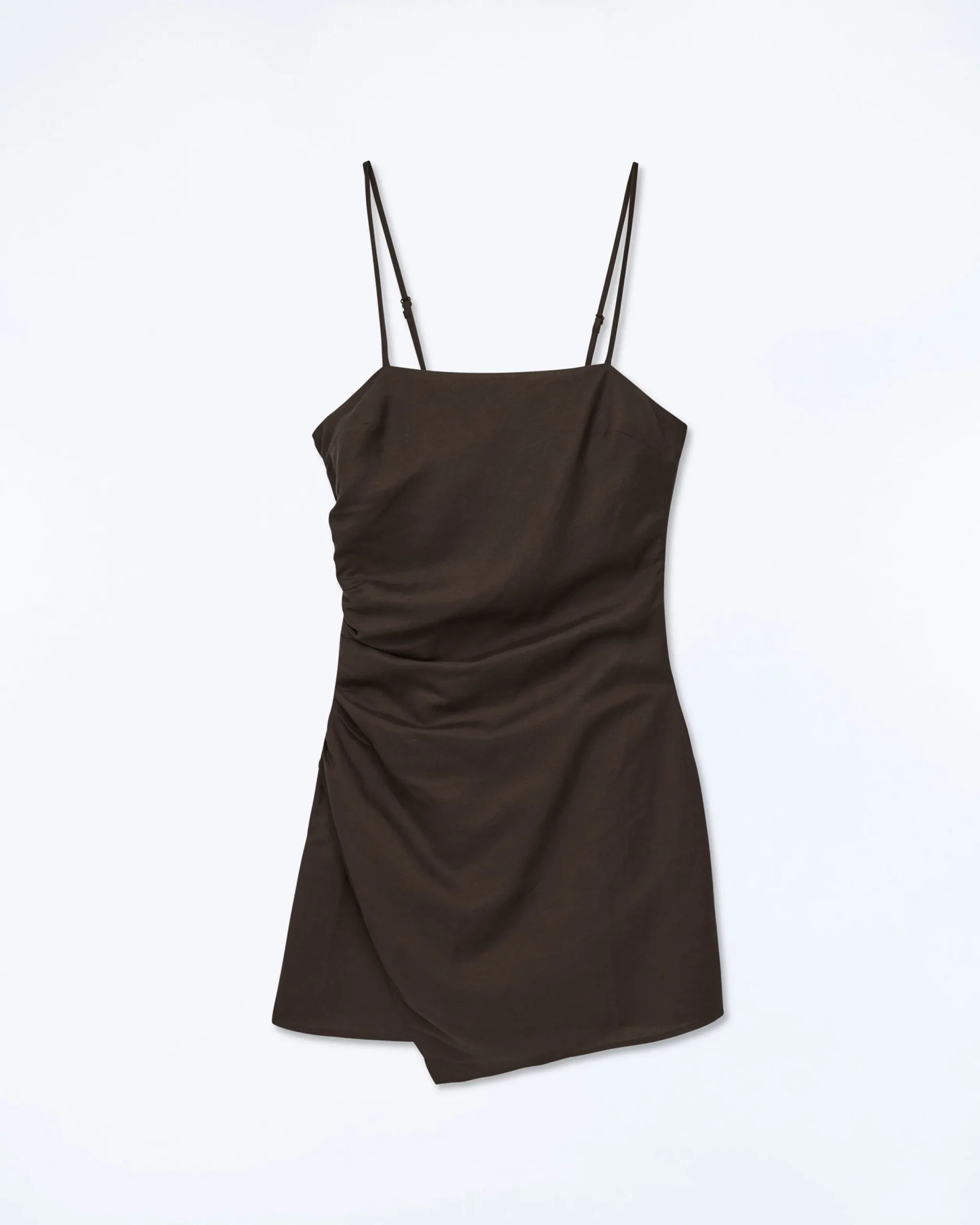 FROM FUTURE Robe Courte Bretelle Rivka Chocolat Clearance
