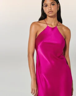 FROM FUTURE Robe Courte Bretelle Selena RaspberryPink Flash Sale