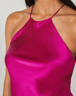 FROM FUTURE Robe Courte Bretelle Selena RaspberryPink Flash Sale