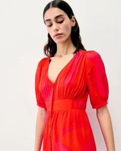 FROM FUTURE Robe Courte Manche Courte Déborah UtopicPink Outlet