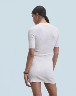 FROM FUTURE Robe Courte Manche Courte Manches 3/4 Sable Cheap