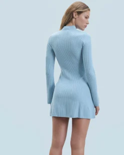 FROM FUTURE Robe Courte Manche Longue BabyBlue New