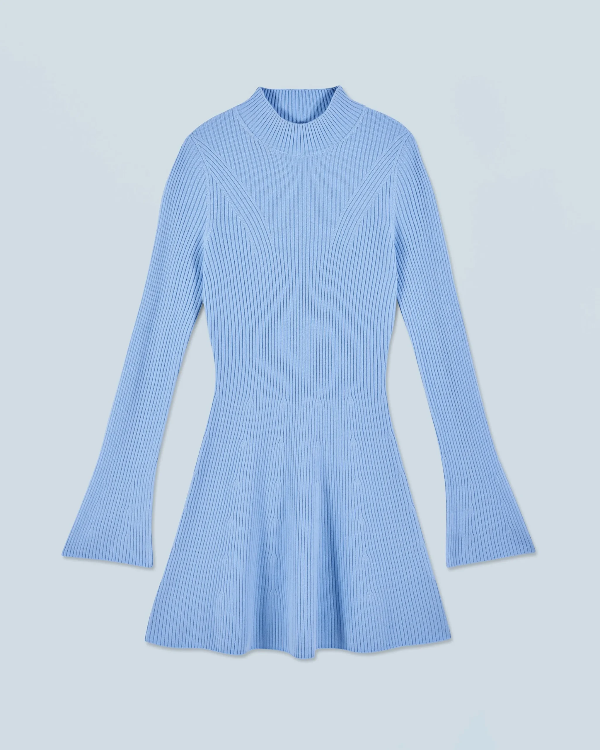 FROM FUTURE Robe Courte Manche Longue BabyBlue New