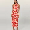 FROM FUTURE Robe Longue Asymétrique Sienna HotRoses Clearance