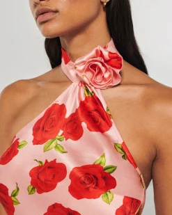 FROM FUTURE Robe Longue Asymétrique Sienna HotRoses Clearance