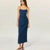 FROM FUTURE Robe Longue Bretelle Navy Store