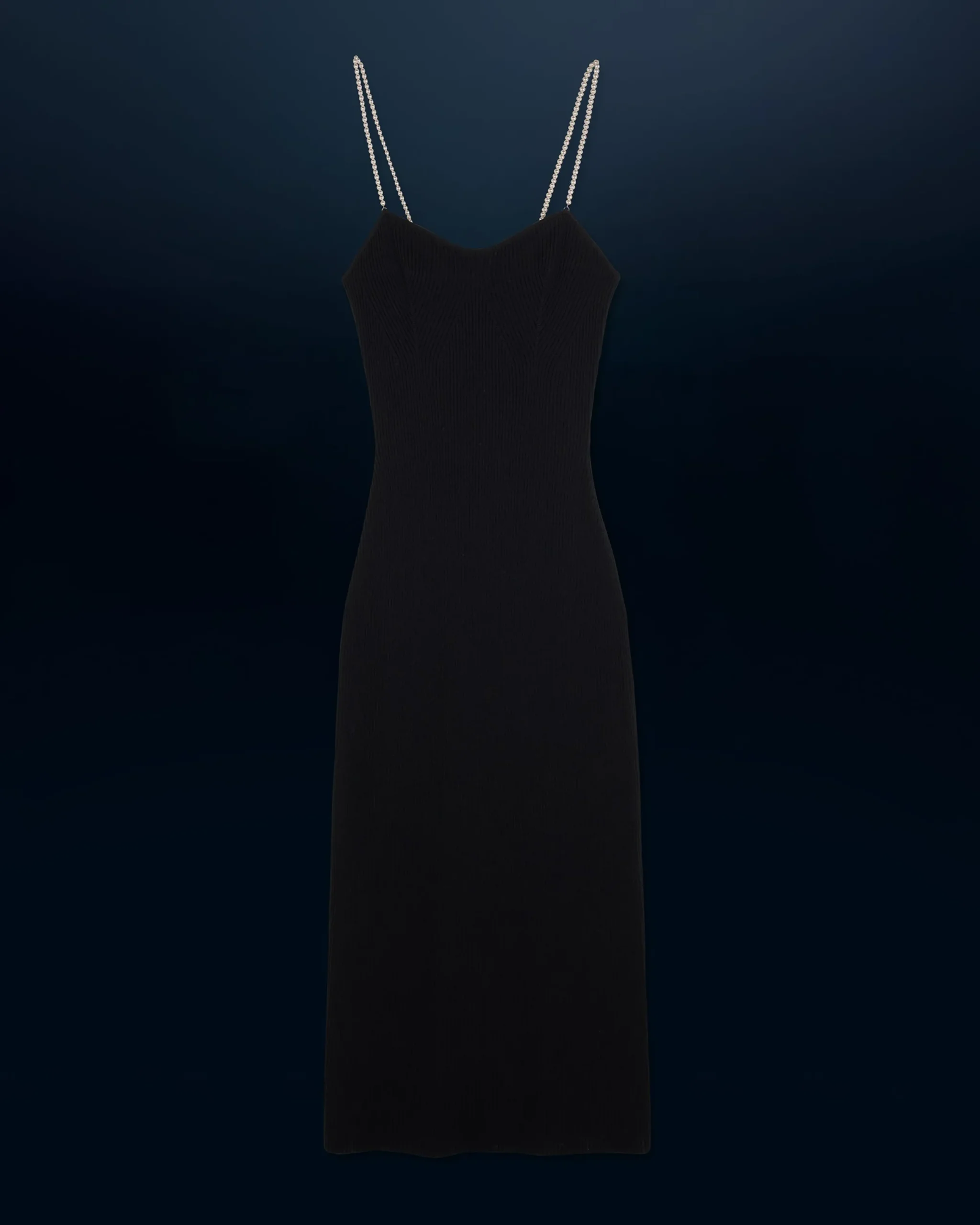 FROM FUTURE Robe Longue Bretelle Noir Outlet