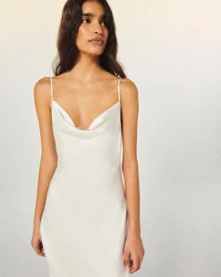 FROM FUTURE Robe Longue Bretelle Amalia Ecru Best